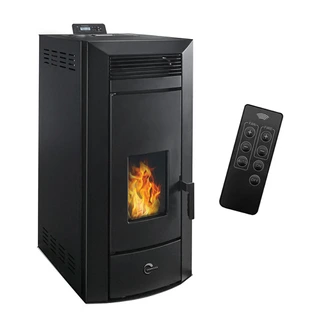 Poêle à granulés hydraulique Etanche Sannover Kleona 22.7 kW Noir