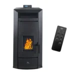 Poêle à granulés hydraulique Etanche Sannover Kleona 22.7 kW Noir + Kit d'installation – Image 2