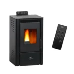 Poêle à granulés air Anita 9.4 kW Noir Sannover – Image 2