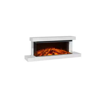 Cheminée électrique Lumen 1200 habillage Craie