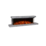 Cheminée électrique Lumen 1600 habillage Pierre