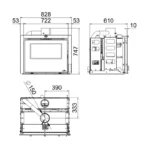 Insert mixte bois granules Bronpi – Image 3