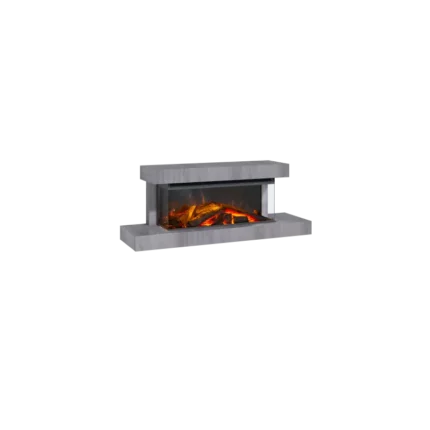 Cheminée électrique Lumen 870 habillage Pierre