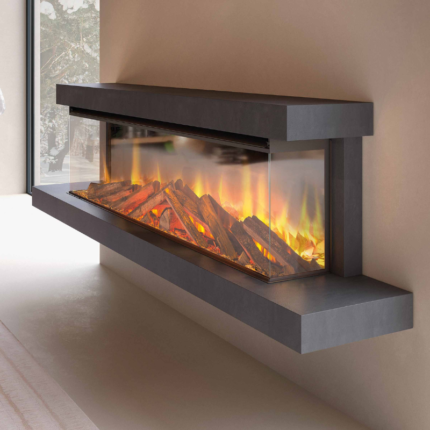 Cheminée électrique Lumen 1600 habillage Anthracite