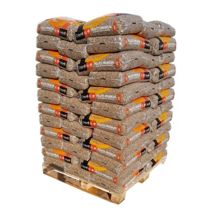 Palette de granulés de bois Crépito 72 sacs de 15kg