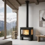 Poêle à bois 3 vitres ETNA Shiva 10 Kw – Image 2
