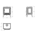 Poêle à bois ETNA Luxe Calcite Pop 7 Kw – Image 6