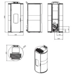 Poêle à Granulés Étanche DFF Lorena 9 kW – Image 6
