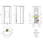 Poêle à granulés étanche Jolly Mec Chrissie blanc (sortie arrière)  6 Kw Reconditionné – Image 3