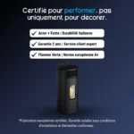 Poêle à Granulés Étanche DFF Lorena 9 kW + kit ventouse – Image 21