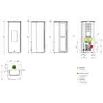 Poêle à granulés étanche Odette Jolly Mec (sortie arrière) 8 Kw Reconditionné – Image 2