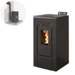 Pack Poêle à granules Etanche GIOIA 9 kw + Kit Conduit Ventouse (sortie façade)