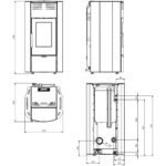 Poêle à granulés Extraflame Raffaella Idro H18 - 21.7 kW Hydro – Image 4