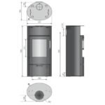 Poêle à bois Justus Island 5 2.0 - 5 kW – Image 4