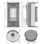 Poêle à bois Justus Island Aqua 2.0 - 10 kW hydro – Image 4