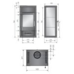 Poêle a bois Justus Texas 6 kW – Image 6