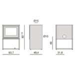 Poêle à bois MCZ STEEL Case 60 - 6.6 kW – Image 2