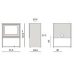 Poêle à bois MCZ STEEL Case 70 - 8.8 kW – Image 5