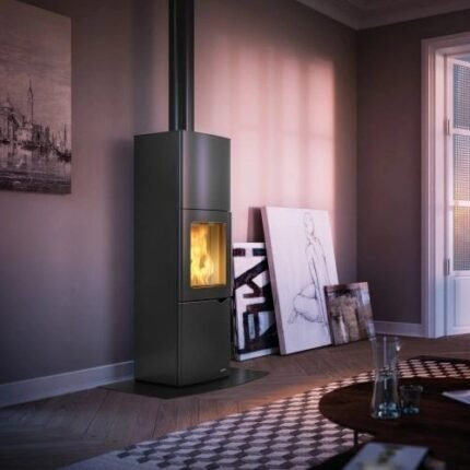 Poêle à bois PALAZZETTI Eva S 7 kW avec accumulation de chaleur