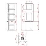 Poêle à bois PALAZZETTI Eva S 7 kW avec four – Image 8