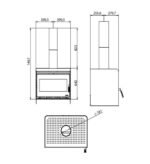 Poêle à bois Palazzetti Asia 80 - 12.4 kW – Image 3