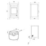 Poêle à bois Palazzetti Charlotte 10G 10.4 kW – Image 2