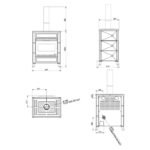 Poêle à bois Palazzetti Elsa 70S 9.7 kW – Image 3
