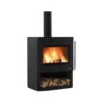 Poêle à bois Palazzetti Nicole avec étagère en bois ouverte 9.1 kW – Image 4