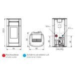 Poêle à granulés Edilkamin Kira2 H 22 Up 22.8 kW Hydro – Image 5