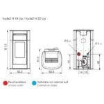 Poêle à granulés Edilkamin Vyda2 H 22 Up 22.8 kW Hydro – Image 3