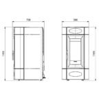 Poêle à granulés Extraflame Isidora Idro H16 - 18.7 kW Hydro – Image 4