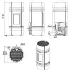 Poêle à granulés MCZ CURVE Air Matic 8 UP! M2 Core 8 kW – Image 3