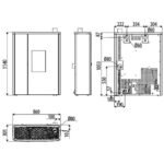 Poêle à granulés MCZ DOC Comfort Air 9 M2 8.8 kW – Image 4