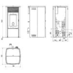 Poêle à granulés MCZ EGO Comfort Air 10 M3 10 kW – Image 2