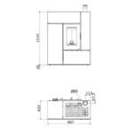 Poêle à granulés MCZ FEEL Comfort Air Matic 12 UP! M1 Core 12 kW – Image 4