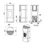 Poêle à granulés MCZ FLOW Comfort Air 10 M2 10 kW – Image 6