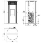 Poêle à granulés MCZ PAD Hydromatic 18 M2+ 17.7 kW – Image 7