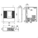 Poêle à granulés MCZ RAY Comfort Air 8 UP! M2 7.8 kW – Image 7
