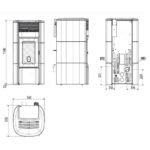 Poêle à granulés MCZ SUITE Comfort Air 12 M3 11.9 kW – Image 6