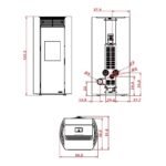 Poêle à granulés Palazzetti Ecofire Clelia TC 13 kW – Image 3