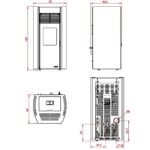 Poêle à granulés Palazzetti Ecofire Milù 8 kW – Image 4