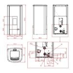Poêle à granulés Palazzetti Ecofire Mirella Idro 13 - 10.3 kW Hydro – Image 2