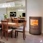 Poêle à bois Ravelli Minerva 8.5 kW Sortie Fumée Supérieure – Image 3