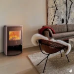 Poêle à bois Ravelli Minerva Stone  8.5 kW Sortie Fumée Supérieure – Image 3