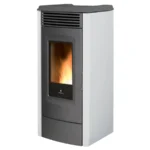 Poêle à granulés canalisable Ravelli RC 120 Touch Steel 12 kW Sortie Fumée Postérieure – Image 5