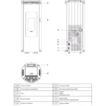 Poêle à granulés étanche Amika - 8 Kw – Image 5
