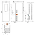 Poêle à granulés étanche Ravelli Alfa S  7 kW Sortie Fumée Supérieure – Image 2