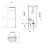 Poêle à granulés étanche Ravelli Dual 7 - 7kW Sortie Fumée Postérieure – Image 2