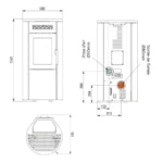 Poêle à granulés étanche Ravelli Dual 7 - 7kW Sortie Fumée Postérieure – Image 7