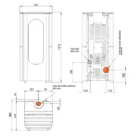 Poêle à granulés étanche Ravelli Hoop 7 - 7 kW WiFi Sortie Fumée Supérieure – Image 2